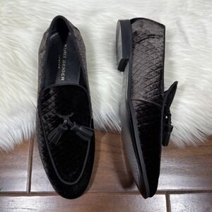 Kurt Geiger Men's Size 41.5 / US 8.5 Brown Henry Quilted‎ Velvet Loafers Shoe